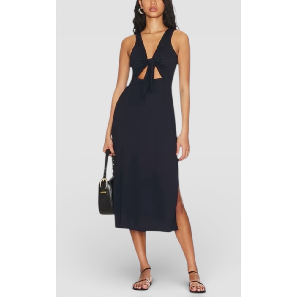 SPLENDID | $158 Jewel Reversible Cutout Dress in Navy, Size XS